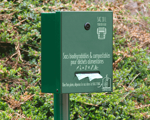 distributeur de sacs en amidon