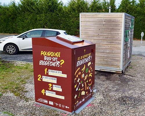 abri bac biodéchets rochefort