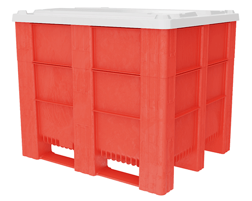 caisse-palette plastique gerbable de 865 litres avec couvercle