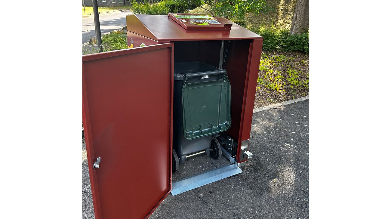 collecte d'abri bac à biodéchets