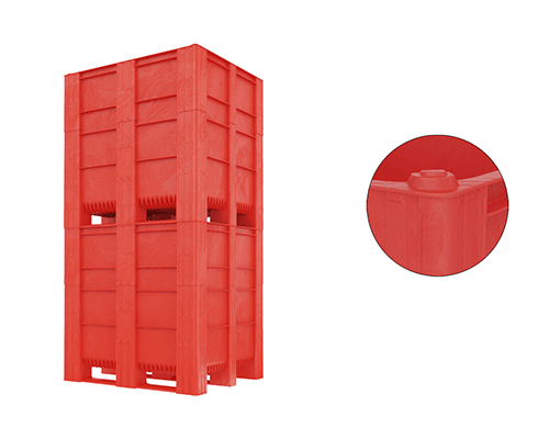 caisse-palette plastique gerbable de 1025 litres qui s'empilent