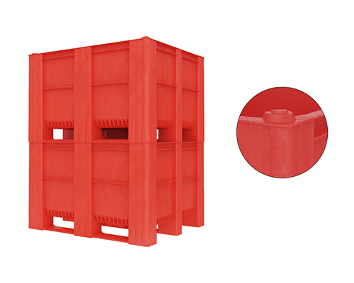 caisse-palette plastique gerbable de 500 litres qui s'empiler 