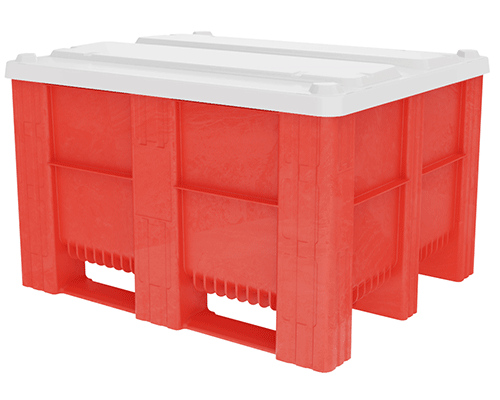 caisse-palette plastique gerbable de 500 litres avec couvercle